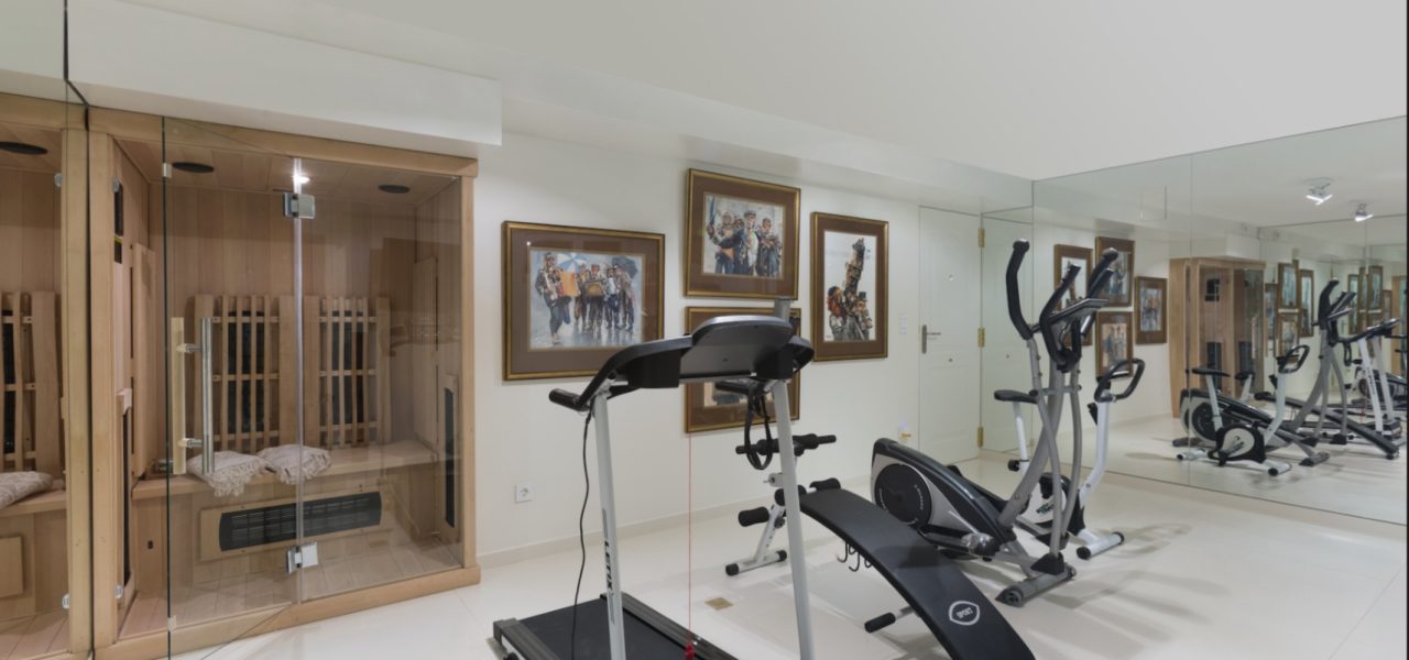 gym in lluxury villa moraira
