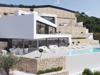 infinity pool new built villa