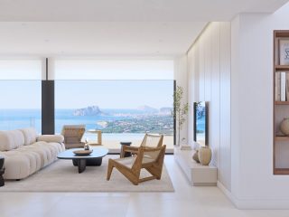 luxury villa with open sea views