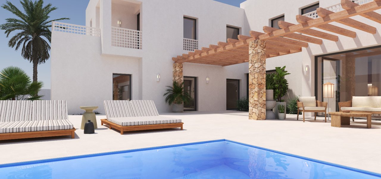 terras met infinity pool moraira