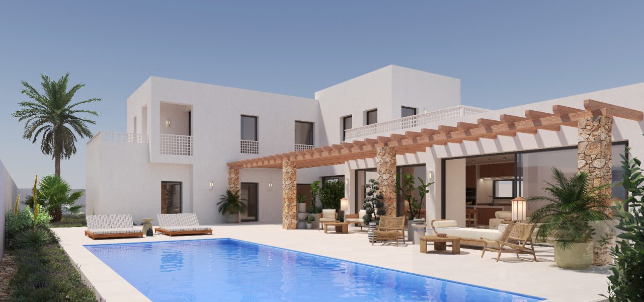 villa ibiza style moraira