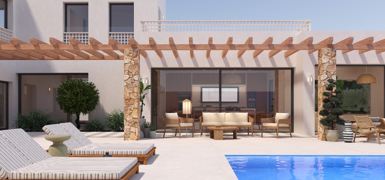 villa with infinity pool