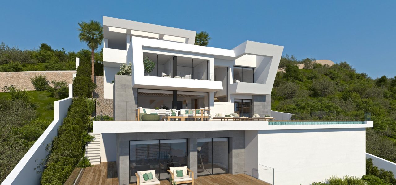 villa with terras