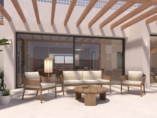 buiten terras luxe villa