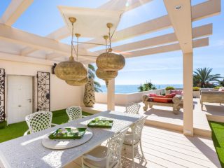 lovely outside terras villa moraira