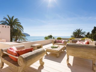 luxury terras with views